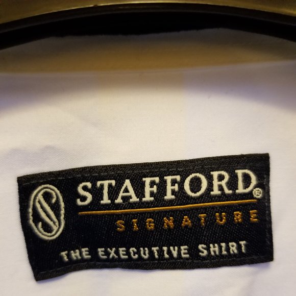 Stafford Men's Tuxedo Dress Shirt Classic Fit 15.5 - Picture 2 of 7